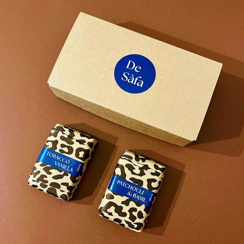 Подарочный набор мыла ручной работы TOBACCO VANILLA / PATCHOULI & BASIL «Africa», лимитированная серия — фото 3